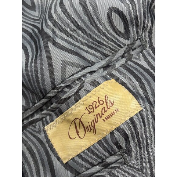 Haggar Mens Blazer Jacket Sz 44L Navy Blue 2 Button Polyester Rayon Sport Coat - Picture 4 of 7